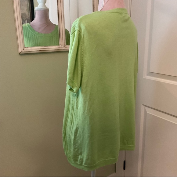GEORGE CLASSIC, GREEN KNITTED SWEATER, SIZE XL - Picture 3 of 9